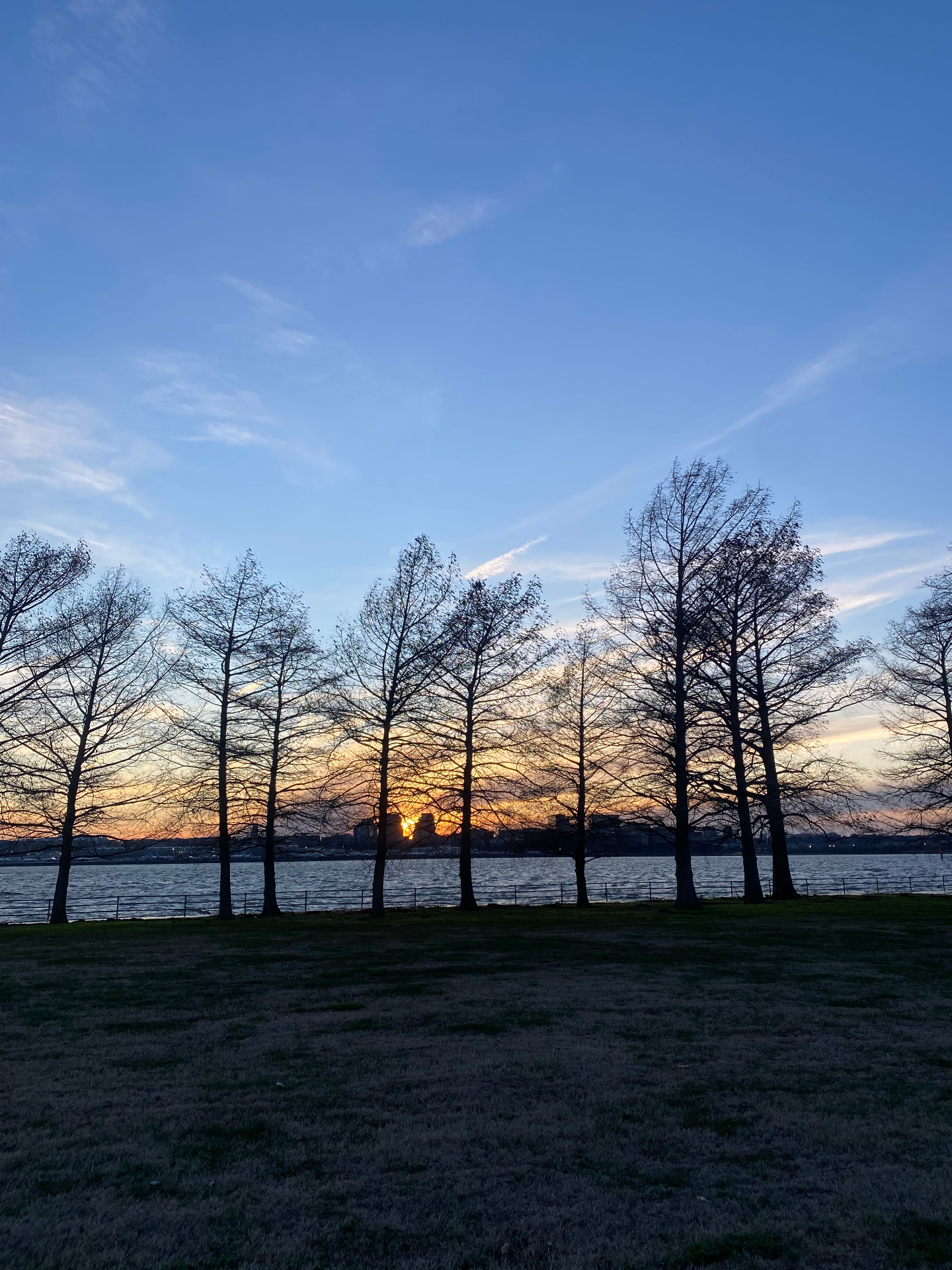 Aerial view of East Potomac Park peninsula